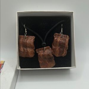Elegant bacon Jewelry Set